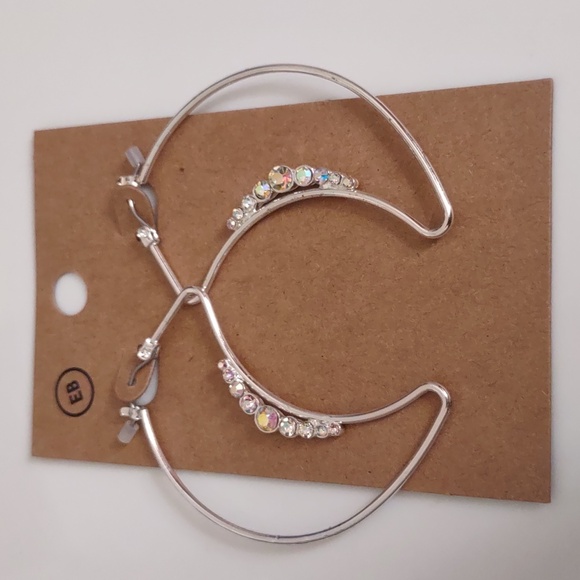 Earthbound Half Moon Earrings - Picture 1 of 3